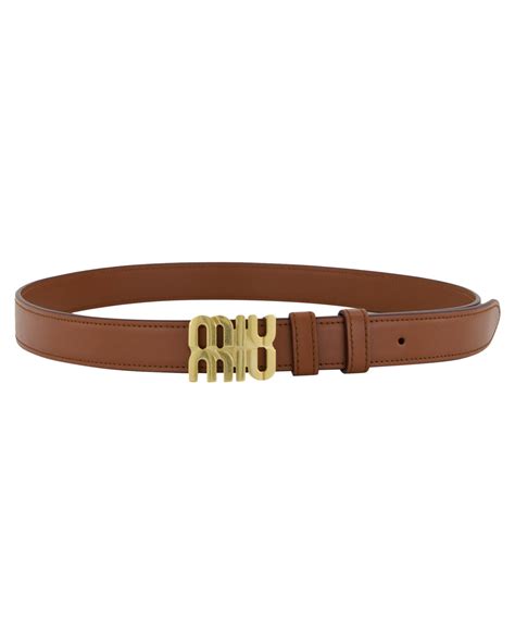 miu miu belt top|Miu Miu Damen Ledergürtel LOGO BELT kaufen .